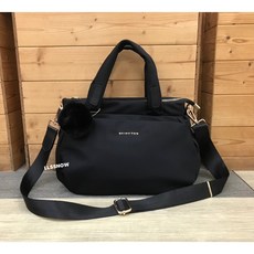 SHINYTON 泡泡三層托特包 斜背包 兩用包, 黑色
