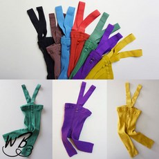 베베 아기 단추 멜빵 아기레깅스 아기스타킹 무발타이즈 7컬러