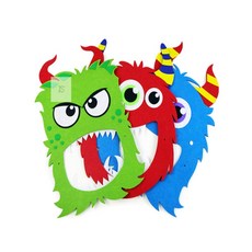 토탈셀링 몬스터 펠트 가면 할로윈데이코스튬, 레드