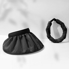 여성용 헤어밴드 겸용 썬캡(블랙)hoh8+9acW