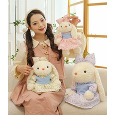 토끼 대형 동물 인형 쿠션 인테리어소품 아기선물(32CM 40CM 60CM), 퍼플