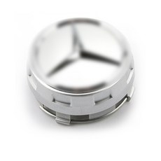 [주주파츠몰] 벤츠 돌출형 휠캡 AMG 75mm 타입 교체용 휠커버 전차종 공용 호환 용품, 실버