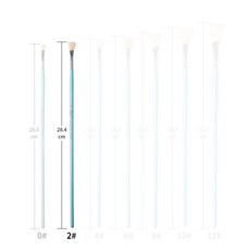 喬爾喬內 豬鬃 綠桿 水粉水彩丙烯畫筆 油畫扇形筆, 1個, 2號