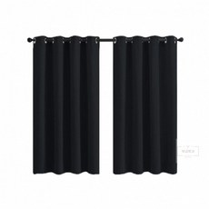 6보급창고 암막커튼 2장 블랙 사계절암막커튼