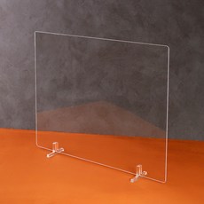 아크릴 테이블 가림막 (고정발 포함) 비말차단가림막, 50x40cm 3T SG013AA