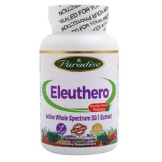Paradise Herbs 西伯利亞刺五加根萃取素食膠囊, 1個, 120 件