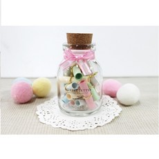 다솔 병편지지 캡슐편지지 마리편지지 캔디레터 편지지, 1개, 마리15일