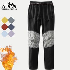 秋冬戶外運動衝鋒褲女 石墨烯發熱長褲 加厚刷毛登山滑雪褲子 防風防潑水軟殼衝鋒褲男 加絨滑雪長褲 防寒長褲男