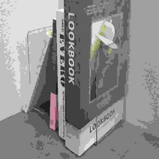 다모아 2P L형 북엔드 투명북엔드