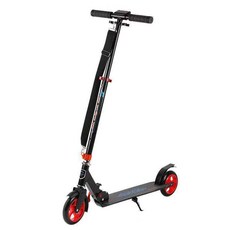 成人/兒童折疊滑板車，都市代步滑板車, 1個, 黑+紅輪