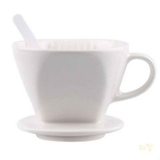 아씨 도자기 커피드리퍼 화이트 대형 가정용