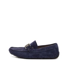 페라가모 중고 메탈 버클 스웨이드 로퍼