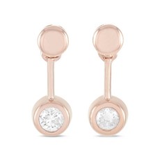 LB 익스클루시브 중고 14K 로즈 골드 다이아몬드 이어링