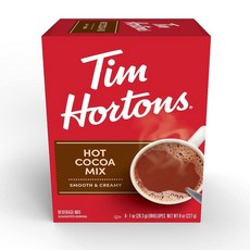 Tim Hortons 핫 코코아 믹스 패킷 부드럽고 크리미한 8개