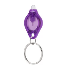 미니 Led 키 체인 빛 여러 가지 빛깔의 멋진 흰색 빛 어린이 Schoolbag 배낭 계단 비상 조명 램프 손, 05 Purple-White light, 01 CR2016, 03 1 PC