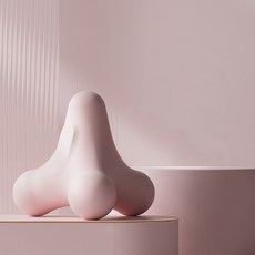 ACDI 다목적 근육 이완 스트레칭 사각 파스텔 마사지볼, 1개, 핑크