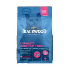 BLACKWOOD 柏萊富 貓用室內配方雞肉米乾糧, 1.82kg, 1個, 特調成貓亮毛配方