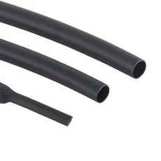 1M 41 검정색 내열성 열수축성 케이블 케이스 정리 보호 이중 벽 접착제 수축 튜브 포장 외장, 01 12mm, 02 12mm, 1개