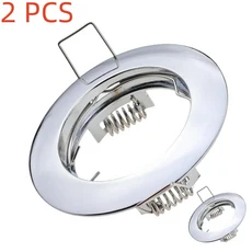 JOYINLED Rama do Podwieszenia 2/10SZT Zestaw Aluminiowy Trzymacz Gniazda GU10/MR16 Uniwersalna Opr, 02 2pcs Chrome