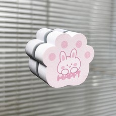 鏡面擦 水龍頭鏡面海綿擦 家用浴室清潔除垢神器, 開心兔,小號【4.5*4*2】, 1個