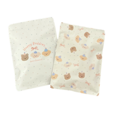 리너지 귀여운 지퍼백 구디백 선물 포장 봉투, 1세트, 해피버디10p+파티10p