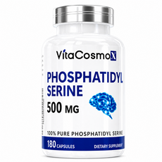 미국직배송 VitaCosmoX Phosphatidylserine 포스파티딜세린 500mg, 1개, 180정