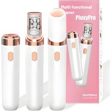 에필레이터 3.0 여성용 페이스 2in1 무통 페이셜 헤어 리무버 바디 면도기 눈썹 입술 턱 다리 비키니 겨드랑이 워셔블화이트을 위한 충전식 및 방수 기능이 있습니다, White