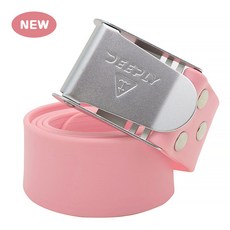 [DEEPLY] 디플리 프리미엄 클립형 실리콘 웨이트벨트 프리다이빙 스쿠버 해루질 (D링포함), [고탄성]파스텔핑크+실버