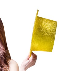 글리터 모자 파티캡 펄 골드, 1개