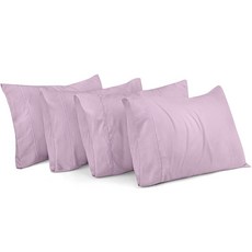 Utopia Bedding 베개 커버 킹 표준 사이즈 2팩 - 부드러운 브러시드 극세사 봉투 클로저 병원 호텔 객실에 적합 Oeko-Tex 인증 50.8x91.4cm(20x36, 2-라벤더