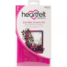 HEART 하트FELT 펠트 CreatiON 온s 2A 2.2cm(0.88인치)에서 10.8cm(4.2인치) 다이 매트