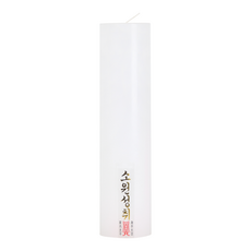 白色祭祀用蠟燭, 1個