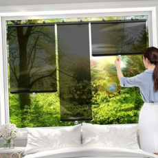 흡착식 블라인드 간편 셀프 다용도 창문 햇빛 가리개 베란다 암막 주방 자동차 차량용 자외선 스크린 차박