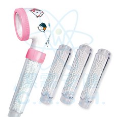 潔霖安健 嬰幼兒沐浴器淨水器超值組-軟水淨化台灣製造，用心守護寶寶的每一寸肌膚, 嬰幼兒沐浴器超值組-粉姐姐, 1個