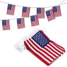 Anley US National American String Pennant Flags Patriotic Events 4th of July Independence Day De, N/A