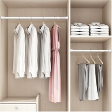 더블에이비 못없이 다용도 강력 미니 선반 커튼 옷걸이 압축봉 2개, 25~40cm