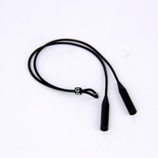 길이조절 실리콘 안경 목걸이 스트랩 블랙