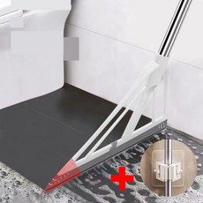 별오점 실리콘 욕실 화장실 바닥 물기제거 스퀴지 빗자루, 화이트, 1개