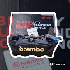 MIMO Brembo 939 輻射卡鉗 AK 卡鉗 M3 黑底銀 原廠盒裝 隔熱塞版本, 1個, 右卡