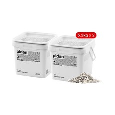 皮蛋貓砂 三合一活性碳 混合貓砂 5.2kg 桶裝 豆腐砂 礦砂 膨潤土, 1個, 2桶組, 無香