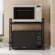 주방 전자렌지대 전자레인지 선반 밥솥 다이 수납장, 전자레인지 선반 H형 화이트, 방문설치