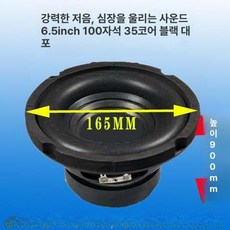 10인치 8인치 우퍼 저음 전용 블랙 스피커통, 6.5인치 블랙 70W, 기본 모델명/품번