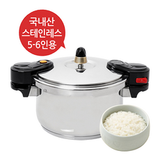 코코라이프 국내산 스테인리스 압력솥 IH 인덕션 압력밥솥 스텐압렵솥, 1개, 3.5L, 5-6인용