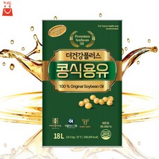 더건강플러스 식용유 18L 대두유 콩기름 토코페롤 업소용 식용유 대용량, 1개