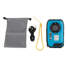 수중 카메라 흔들림 방지 방수 탐험을 32G 소형 메모리 카드가 포함된 2.4인치 컬러 스크린, 01 파란색