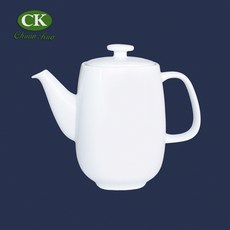 CK全國瓷器 瓷壺系列 高型磁壺 花茶壺 茶具 雪白茶壺, 1個