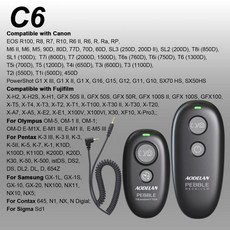 Canon EOS R10 M6 II PowerShot G1 X 무선 카메라 셔터 릴리즈 원격 제어, 01 China Mainland