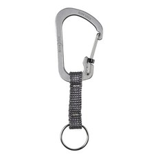 Nite Ize CSLW3-01-R6 슬라이드락 링 알루미늄 잠금 카라비너 키 1.4-11.3 kg(3-25 파운드) 용량 블랙 나잇아이즈 131078 3748243778, 실버 나잇아이즈 131078 3748243778