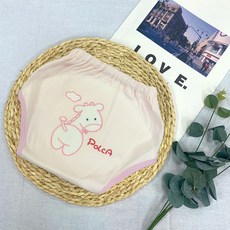 【禾季】台灣製 四層透氣學習褲。戒尿布/尿布褲/幼童外出褲/防漏/重複使用, 1個, 可愛小馬(粉色),90cm【11-13kg】, 可愛小馬(粉色)