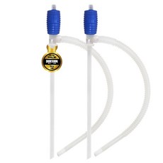 덕신 국내생산 수동 자바라 호스 사이펀 펌프 수족관 어항 청소 청색, 2개묶음